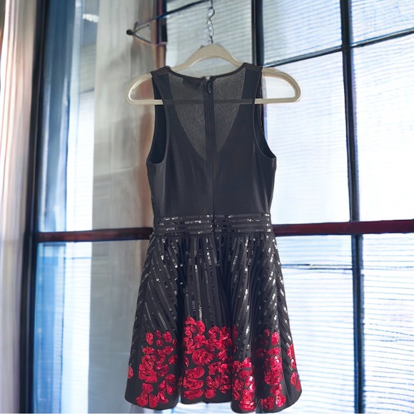 Bebe Black Hayley Sequin Mini Dress Size XS - Picture 4 of 9